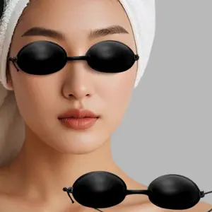 Ultimate Protection Eye Mask - Safeguards Eyes from Harmful Rays with Maximum Comfort and Convenience - Ideal for All Light Beige Types and Tanning Sessions - Professional Design for Sunbeds - Freckle