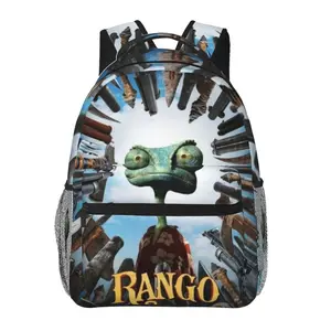 Large capacity Rango backpack Rango gifits Laptop Backpack Rango merch Full Print School Bookbag Shoulder Bag  Multipurpose Travel Daypack perfect for Back to School, party and holiday gifts