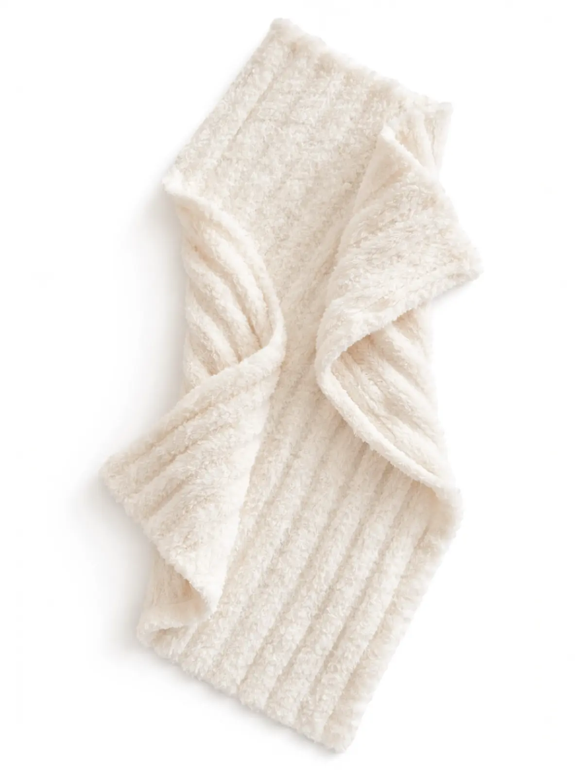Phufy® Bliss Wave Mini Blanket, Cream Phufy® Bliss Wave Mini Blanket, Cream