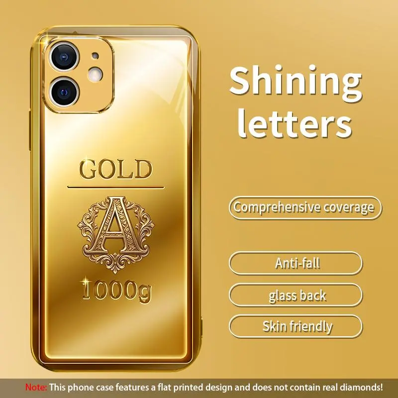 Suitable for [iPhone 12 Mini ] high-end  phone case,Premium-look gold lettering—major sale event underway; buy now and enjoy free shipping.YM99