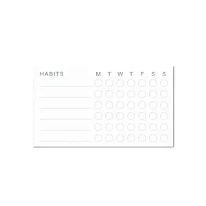 Habit Tracker Sticky Notepad