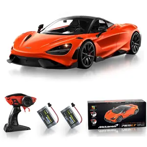 MIEBELY Remote Control Car, McLaren High-Speed LED Off-Road RC Truck Officially Licensed 1/12 Scale 7.4V 900mAh Toy Car with 12km/h Fast Model Car Headlight for Adults Kids Boys Age 6-12 Year Birthday Ideas Gift Orange