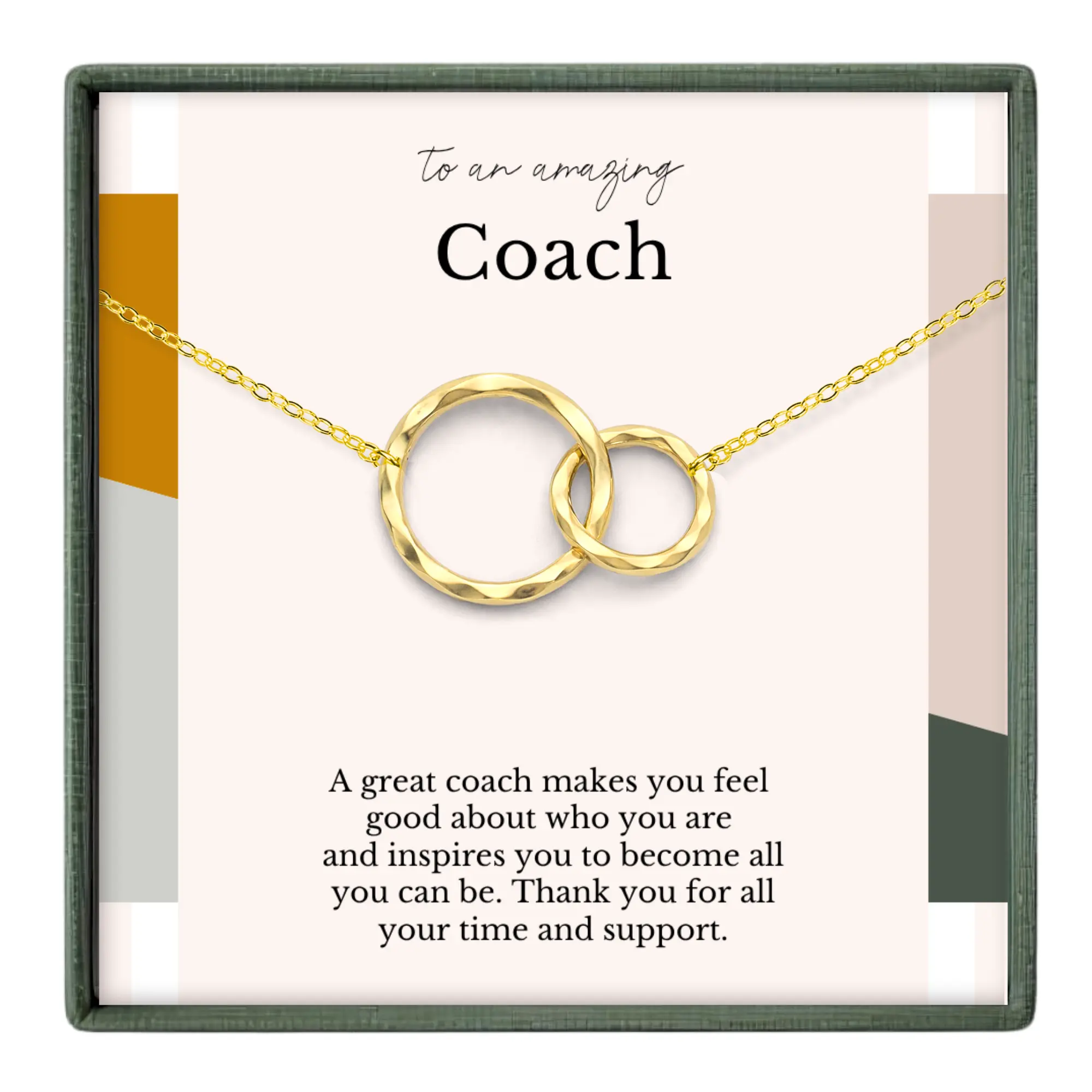 Thank You Coach Necklace – Appreciation Gift for Her