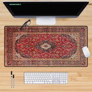 [SALE UP TO 45%] The Dude Persian Rug Desk Mat, Desk Decor Aesthetic, Movie Theme Deskmat, TCG Playmat, Gift for Gamers and Movie Lovers