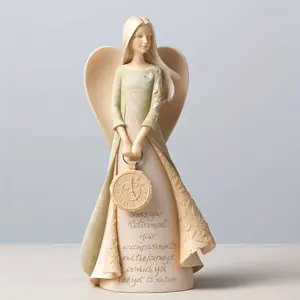 Angel Figurine for Retirement, Mother's Day & Teacher Appreciation Gifts, Inspirational Guardian Angel Statue with Quote, Resin Home Decor Ornament