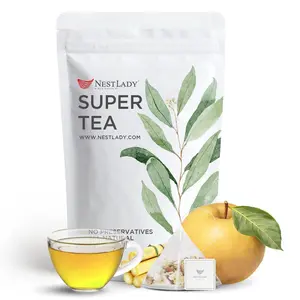 NESTLADY Sugar Cane Dry And Thach Root Snow Pear Tea, Pear tea, Sweet red dates, Healthy dried carrot, White foxglove root, Freeze-dried Chinese water chestnut, licorice, Combination of floral tea, Nourishing Tea Bag 15 bags (120g, 8g/bag)