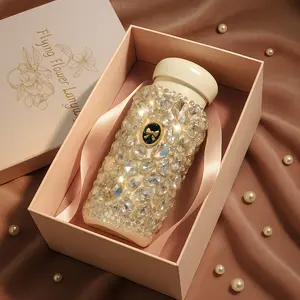 10oz Insulated Mug Thermal Cup, Handcrafted Inlaid Vacuum Flask With Box, Unique Sparkling Stainless Steel Tumbler, Mugs Suitable For Giving, Best Birthday Valentine Christmas Drinkware