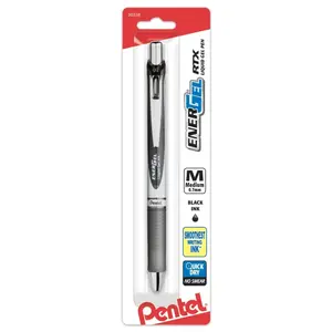 EnerGel RTX Refillable Liquid Gel Pen, 0.7mm, 1-Pk Smooth Fast-Drying Gel Ink, Refillable