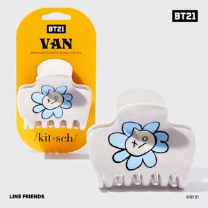 BT21 meets Kitsch Recycled Plastic Puffy Claw Clip 1pc - VAN