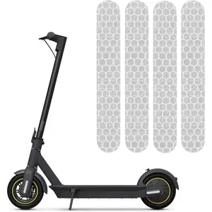 Self-Adhesive Night Reflective Stickers Waterproof Warning Strip Compatible with Ninebot Max G30 Electric Scooter Decoration Accessories