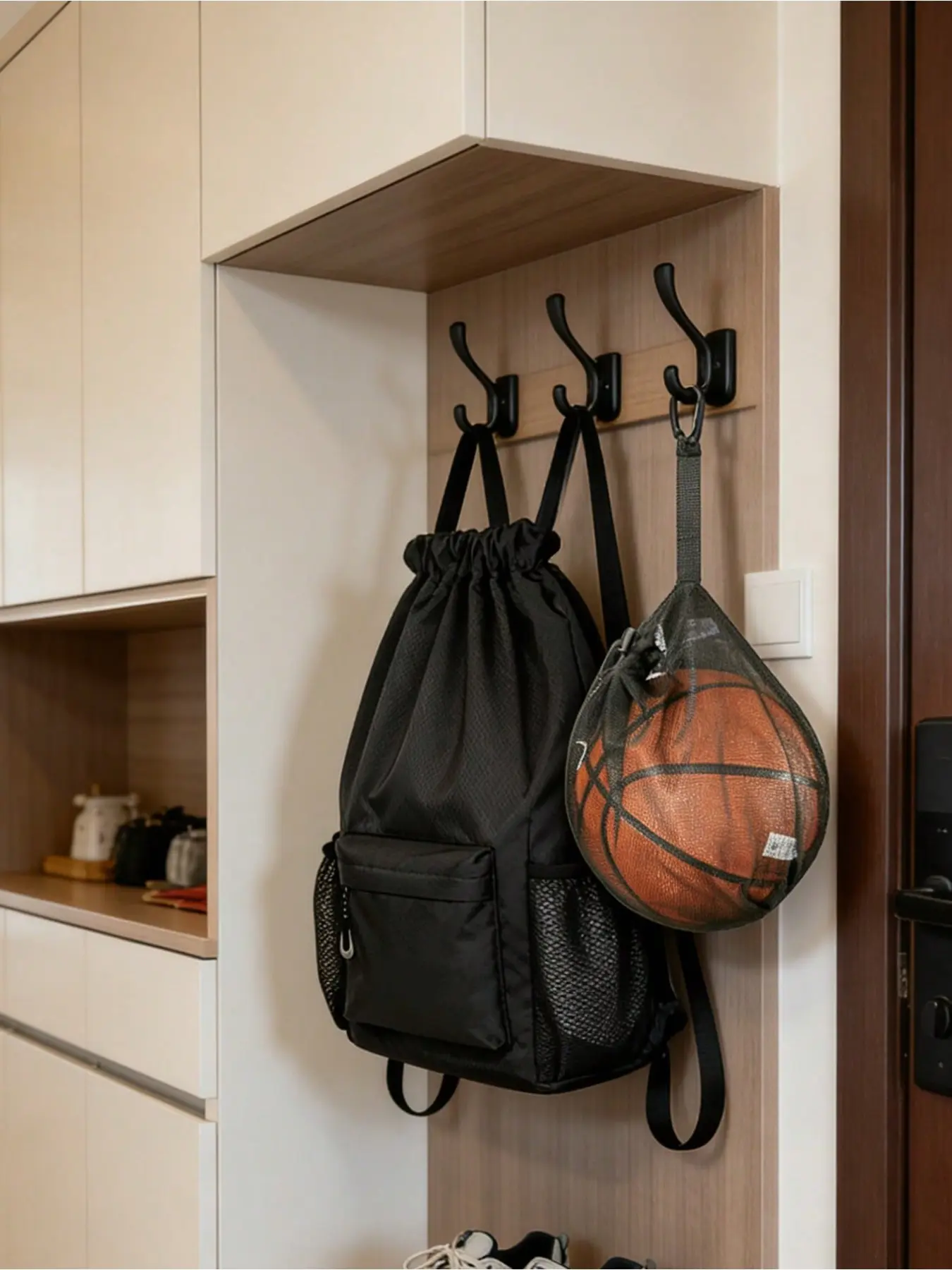 Sports Drawstring Backpack With Detachable Basketball Net Bag, Waterproof Gym Sackpack With Ball Holder & Front Pocket, Large Capacity Drawstring Bag For Basketball, Soccer & Training, Ideal For Men, Teens & Athletes, Perfect For School, Gym
