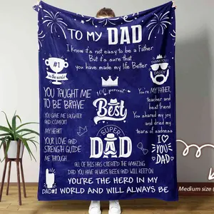 To My Dad Blanket, Dad Blanket, Family Blanket, Father Blanket, Custom Gift For Dad, Gift For Dad, Fathers Day Gift, Gift For Dad Birthday