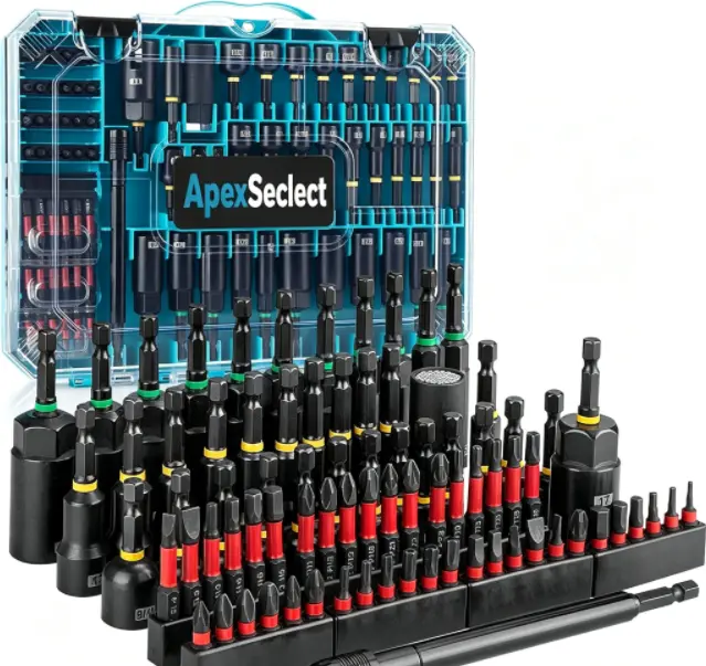 80-Piece Premium Magnetic Impact Nut Driver Set - Metric & SAE, Socket Adapters, Bit Holder, Wing Nut Driver, Universal Sockets, Quick Release Extension, Screwdriver Bits, Magnetic Screwdriver Tools, Multipurpose Hand Tool Kit, Multipurpose Screwdriver Ki