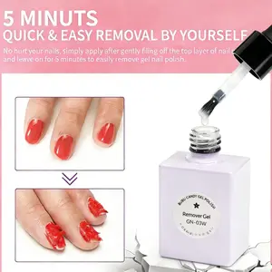 BUBUCANDY-US Remover Gel Nail Polish 15ML GN-03W Professional Quick 3-5 Minute Removal No Soaking or Wrapping Easy Nail Care Solution
