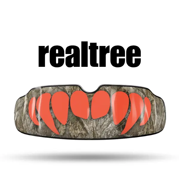 QuickFit REALTREE Boil-n-Fit Mouth Guard, Braces-Safe Customizable Dental Grade Reusable Sports Protective Gear for Outdoor Activities