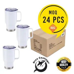 14 oz. Sublimation Stainless Steel Travel Mug with ORCA Coatings Logo