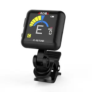 AROMA Rechargeable Guitar Clip-on Tuner For Electric Acoustic Guitars Bass Violin Chromatic