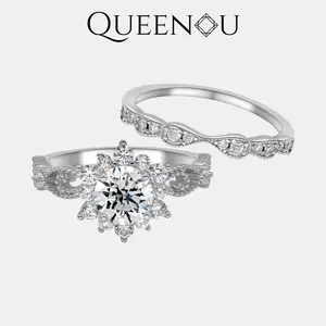 ��866��Snow Fairy Snowflake synthetic moissanite ring + Luxurious Versatile Band - Elegant Winter Jewelry, Fashionable Gift for Women, Chic Accessory for Any Occasion  synthetic moissanite