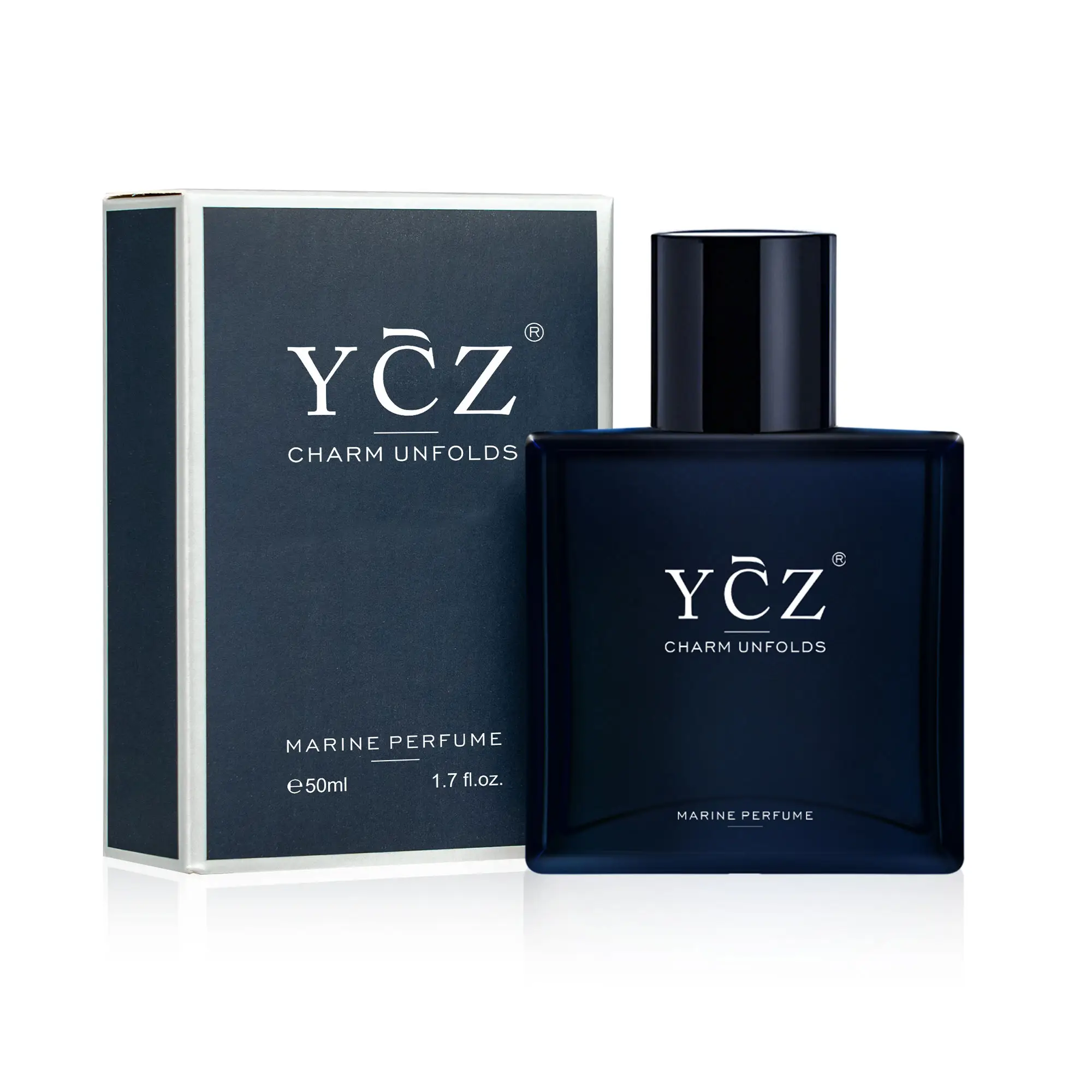 YCZ Midnight Marine Eau De Parfum - Unisex 50ml Ocean Fresh Scent Premium Aromatic Woody Fragrance for Him & Her