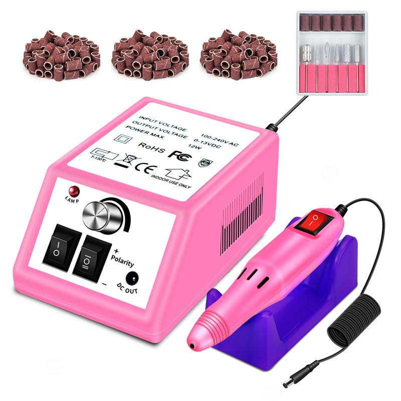 Professional Nail Drill 35000RMP Electric Nail File Nail Filer Electric E Filer for Nails, Nails Drill Kit with Nail Drill Bits and Sanding Bands and for Acrylic Nail Gel Nail Manicure Pedicure