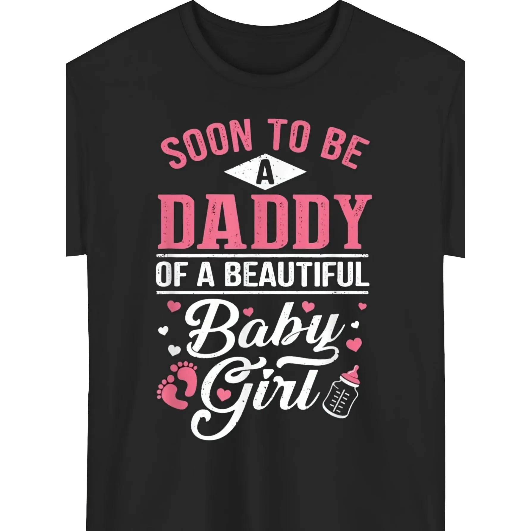 Cute Themed T-shirt, Loose Round Neck Design, Suitable for Pregnancy Announcements, Shower Parties and Gender Reveal Parties, Comfortable Casual Wear, Summer Short-sleeve Printed T-shirt