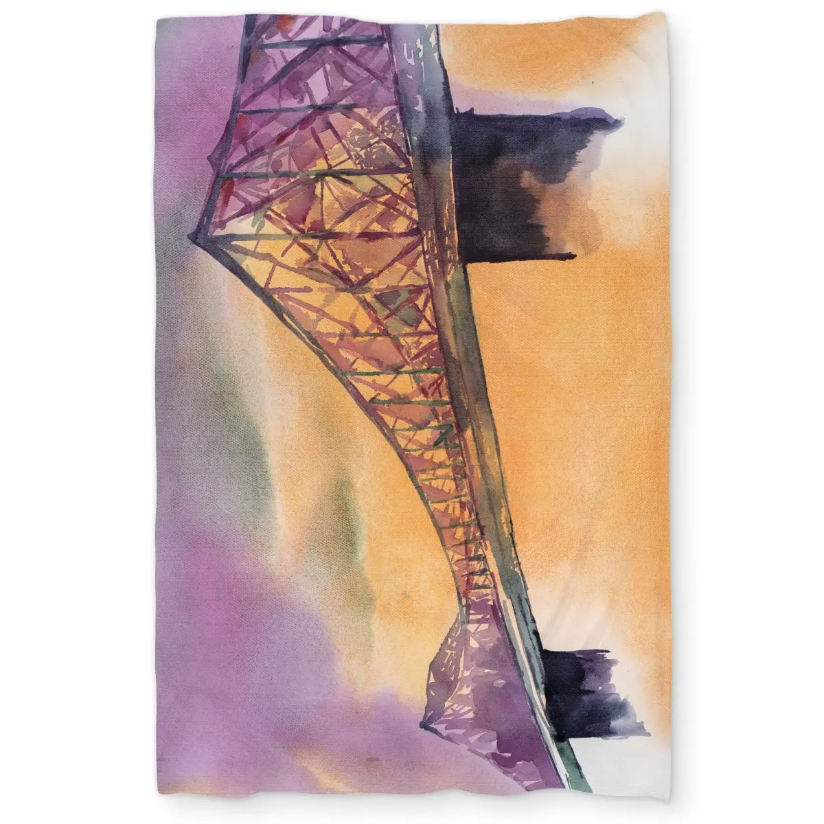 Begin Home Decor C1DCTXLWU65LXP Montreal Jacques-Cartier Bridge Twin Size Extra Long Duvet Cover - Home Decor