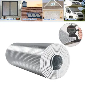 1 roll 10mm thick self-adhesive insulation film - thermal insulation, heat resistant, sunproof, windproof, and waterproof. Suitable for cars, trucks, and roof insulation. Durable, long-lasting adhesion, helps cool interiors and protect surfaces.