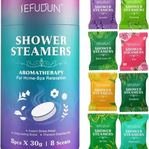 Shower Steamers Aromatherapy - Birthday Gifts for Women 8 Pack Shower Bombs for home spa and relaxation , premium essential oils