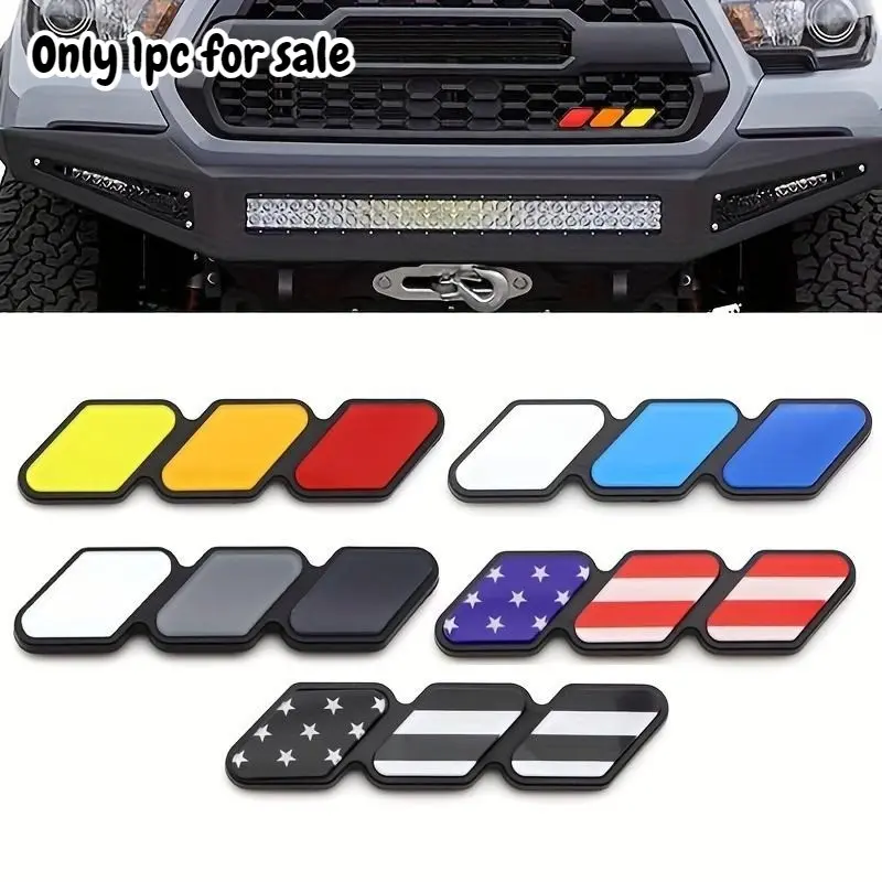 1pc color grille badge car decoration car accessories plastic material car front decoration Cool Car Decoration Automobile Decals Automotive Decals Vehicle Exterior Decoration