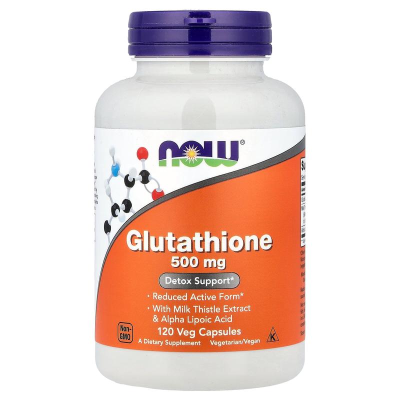 NOW Foods Glutathione , 500 mg, 120 Veg Capsules