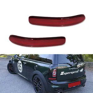 2pcs L&R Red Lens Rear Bumper Reflector lamps Lights For 2008 2009 2010 2011 2012 2013 2014 Mini Cooper Clubman R55