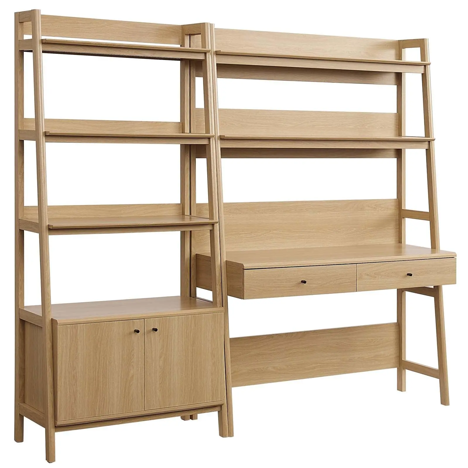 Bixby 2-Piece Wood Office Desk and Bookshelf, EEI-6112