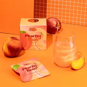 Art of Sucre Peachy Keen Glitter Bomb Set – Edible Glitter Cotton Candy Drink Toppings - Sweet Bombs for Magical & Sparkly Bubbly Beverages