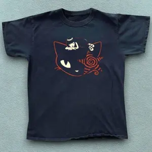 Cat & Spider Graphic Baby Tee– Cute Cartoon Graphic Top