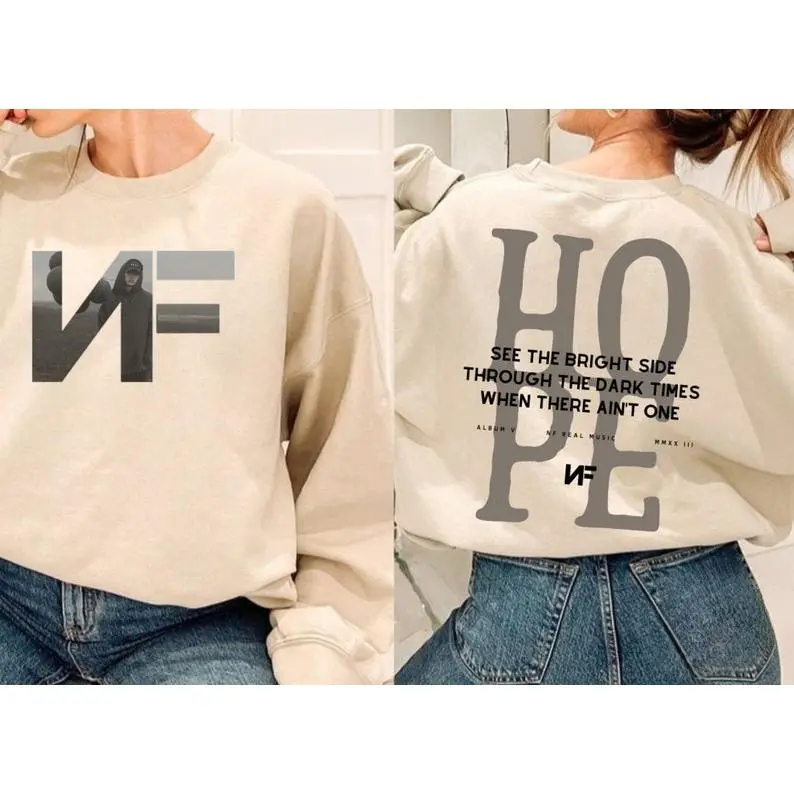 NF Hope Tracklist T-Shirt, Hope Album Tour Merch Sweatshirt, Best Fan Gift, Concert NF Hope Hoodie