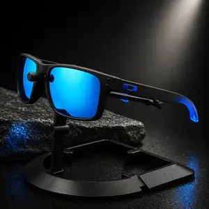 Black Frame Yellow Lens Polarized Sunglasses, UV400 Outdoor Sport Glasses for Driving and Night Use