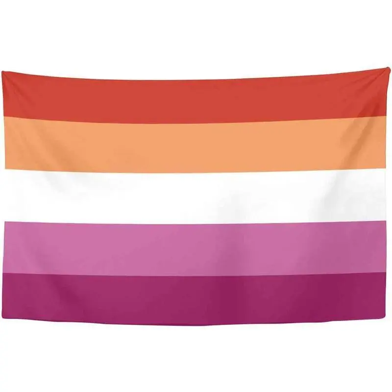 Lesbian Pride Print Tapestry - Lightweight Home Decor Wall Hanging, Beach & Bedroom Accessory, Machine Washable