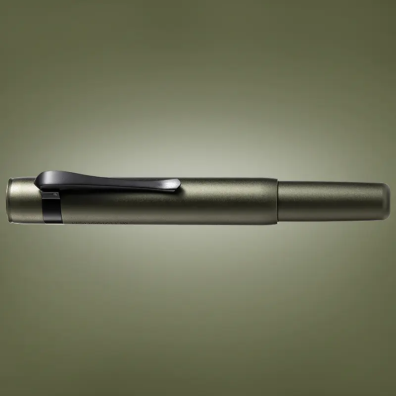 Hongdian M2 Black Forest Mini Steel Pen Fine Soft Nib Slim Aluminum Short Pocket Travel Pen for Everyday Use and Detailed Work