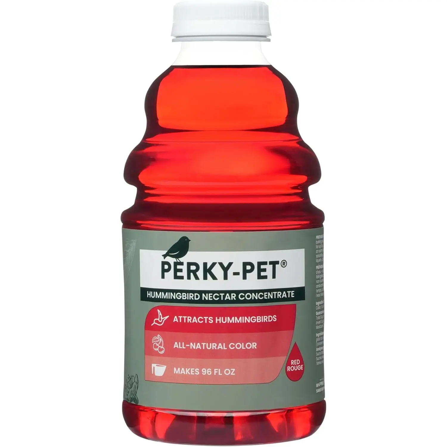 Hummingbird Nectar Concentrate for Hummingbird Feeder - 32 oz - Makes 96 FL OZ of Red Food Nectar - 238