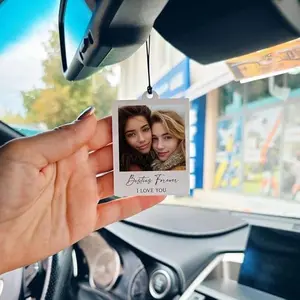 Custom Car Ornament with Personalized Photo – Perfect First Car Gift, Driving Test Pass Keepsake, or Unique Car Decoration for Him, Husband, or Dad