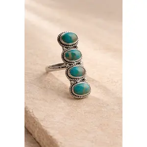 THE MINI ROPER TURQUOISE RING