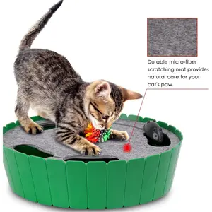 ProMotion Interactive Cat Toy: Automatic Running Mouse Teaser for Fun & Exercise