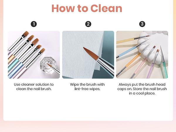 Beetles Nail Art Brushes Set Gel Polish Nail Art Design Pen Painting Tools Fingernail Brush Nail Cleaning Brush Nail Art Liner Brush and Nail Dotting Pen Salon Gift for Girls Women