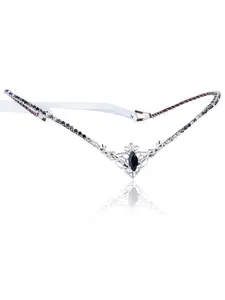 Handmade black rhinestone crown for fairy godmother headpiece, fairy crystal crown, tiaras, quartz fairy circle, lady for the Renaissance period Halloween wedding, dance party, carnival, black color, Elegant Crown Design.