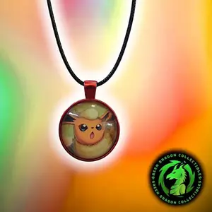 Pokemon Card Necklace - Flareon