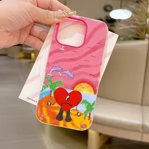 New Rapper B-Bads B-Bunnys Phone Case, Compatible with iPhone Models 17-11 Pro Max, Soft Tpu Material, Matte Finish, Dual Layer Protection Casing