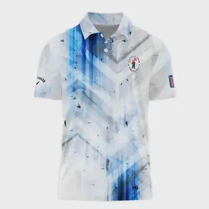 Get Noticed on the Green with our Classic Golf Abstract Pattern 124th U S Open Pinehurst Callaway Polo Shirt Casual Cotton