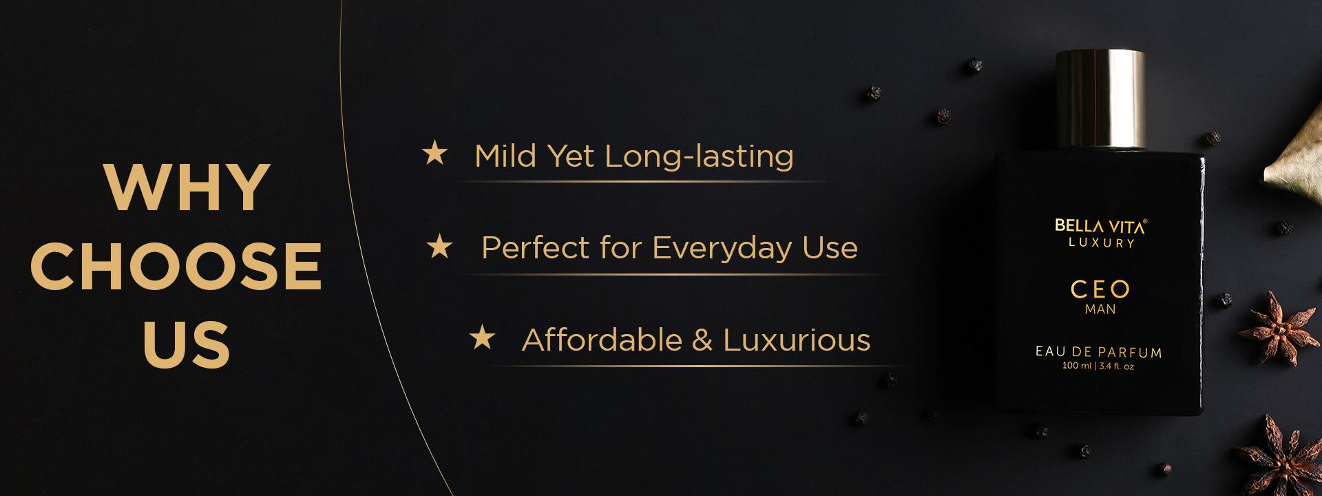 Bella Vita Luxury's CEO Man x 2 |  Eau De Parfum | Lemon, Lavender, Tonka & Agarwood | Long Lasting Perfume for Men | 15% Perfume Oil Concentration | Vegan Perfume | 3.3 Fl.oz