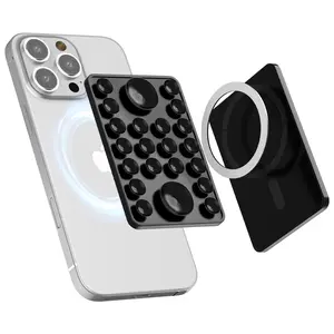 Versatile Magnetic Phone Mount and Silicone Suction Cup, Detachable Phone Holder Mount, Hands Free for  iPhone & Android, 1 Count