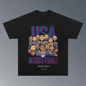 LEBRON'S T-shirt USA Basketball Olympic 2024, Hiphop Retro Vintage 90s Graphic Basketball Shirt, Basketball Fan, Team USA 2024 Shirt Graphic Tee